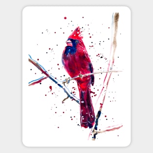 Red Cardinal in Winter Magnet